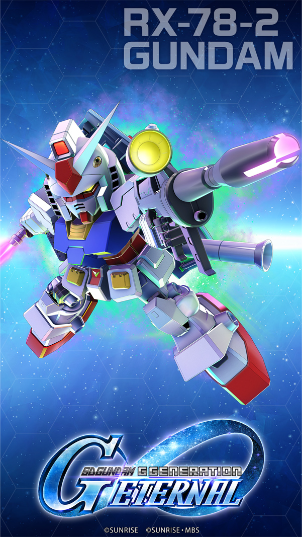 1st anniversary commemorative wallpaper. Gundam. Mobile version.